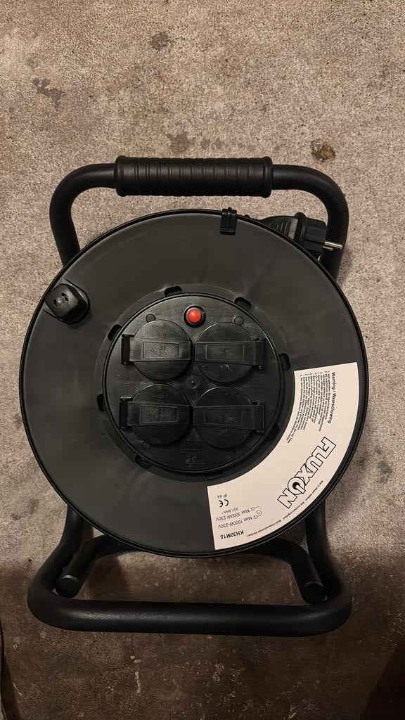 Kabel haspel 30mtr NIEUW., Ophalen, Zo goed als nieuw, Kabel of Snoer