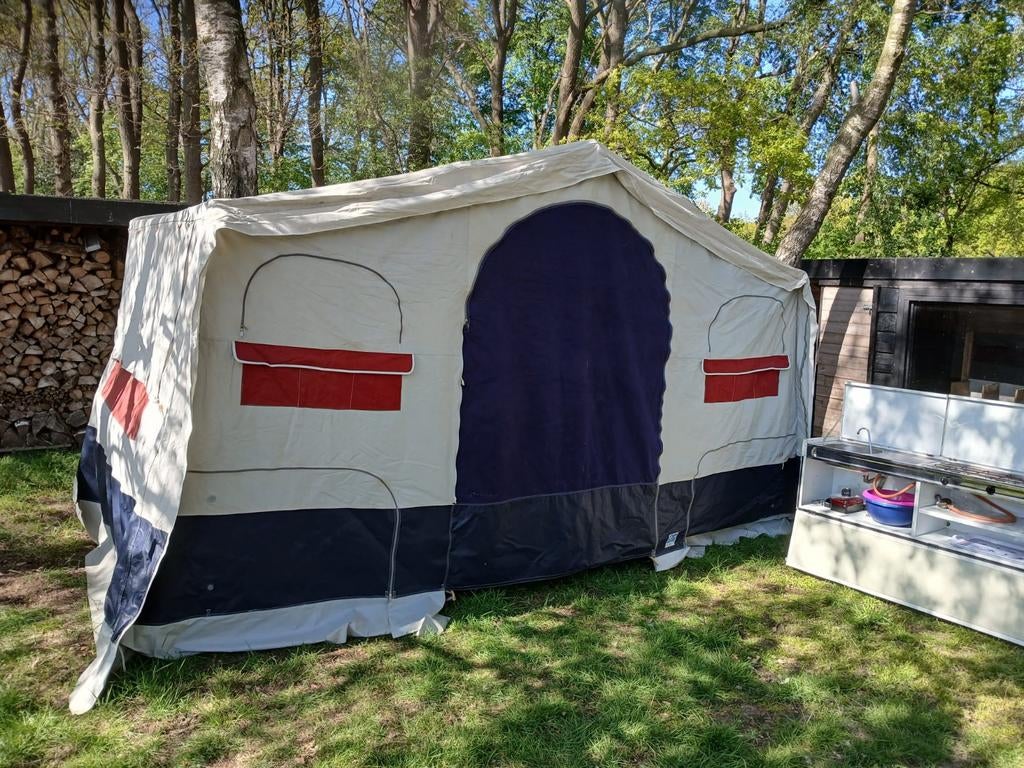 Jamet Arizona vouwwagen voor gezin., Caravans en Kamperen, Ophalen of Verzenden, Meer dan 6, Jamet, Grijs