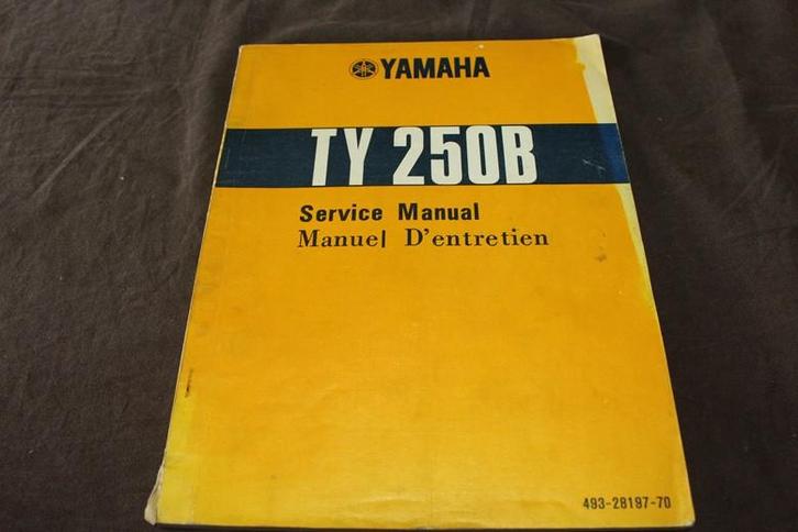 Yamaha TY250 B 1974 motorcycle service manual TY 250, Motoren, Handleidingen en Instructieboekjes, Yamaha, Ophalen of Verzenden