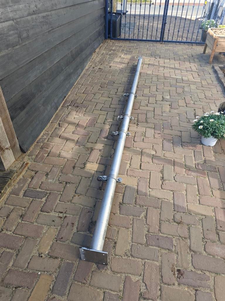 Gegalvaniseerde stalen paal – 377 cm, Doe-het-zelf en Verbouw, Ophalen