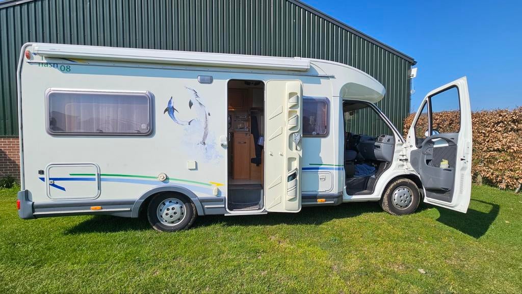 Camper Chausson flash 08 Fiat 2006 2 persoons / 4 persoons, Caravans en Kamperen, Chausson, Particulier, Half-integraal, Tot en met 4