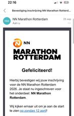 Hele marathon kaartje Rotterdam wave 5, Tickets en Kaartjes, Kortingen en Cadeaubonnen, Eén persoon, Overige soorten