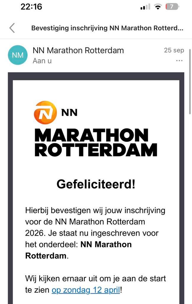 Hele marathon kaartje Rotterdam wave 5, Tickets en Kaartjes, Kortingen en Cadeaubonnen, Eén persoon, Overige soorten