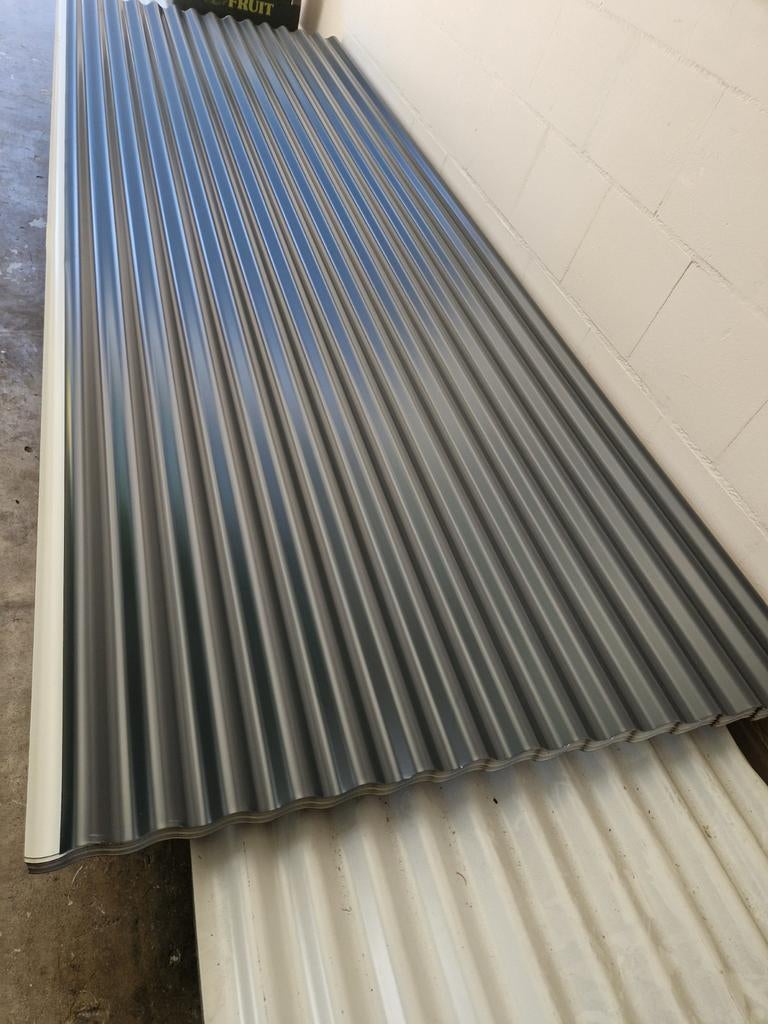 50 Golfplaten antraciet ral7016 L465cm en 43st L326cm, Ophalen, Zo goed als nieuw, Metaal, Fietsenberging