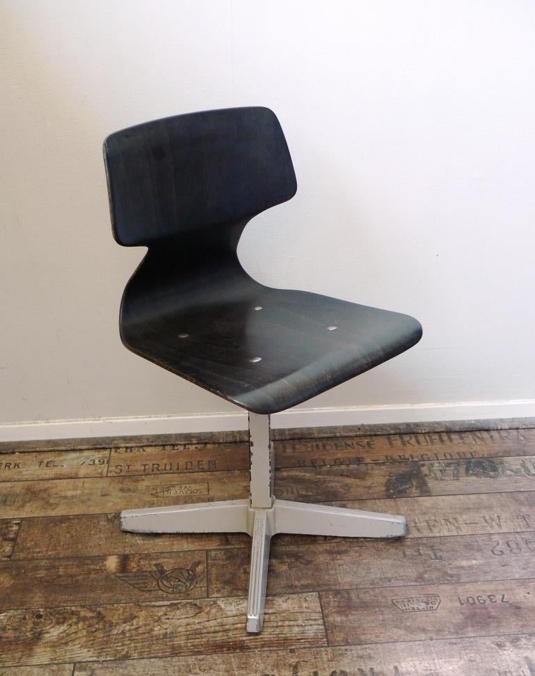 industriële vintage retro schoolstoel kind stoel, Ophalen, Gebruikt, Overige typen
