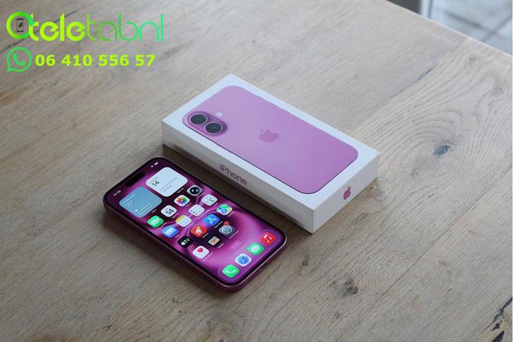 Apple iPhone 16 - 128GB - Roze | Zeer netjes | Garantie, Telecommunicatie, Mobiele telefoons | Apple iPhone, Zo goed als nieuw
