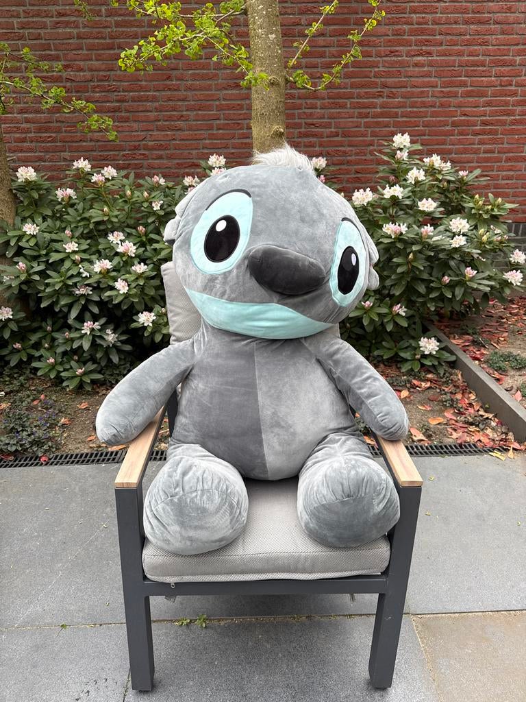 Grote Stitch Knuffel - Disney Lilo & Stitch, Disney, Overige typen, Grijs, Ophalen of Verzenden