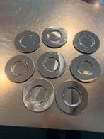 RVS onderzetters / schaaltjes voor hapjes en amuses, Ophalen of Verzenden, Zo goed als nieuw, Glas of Kopje