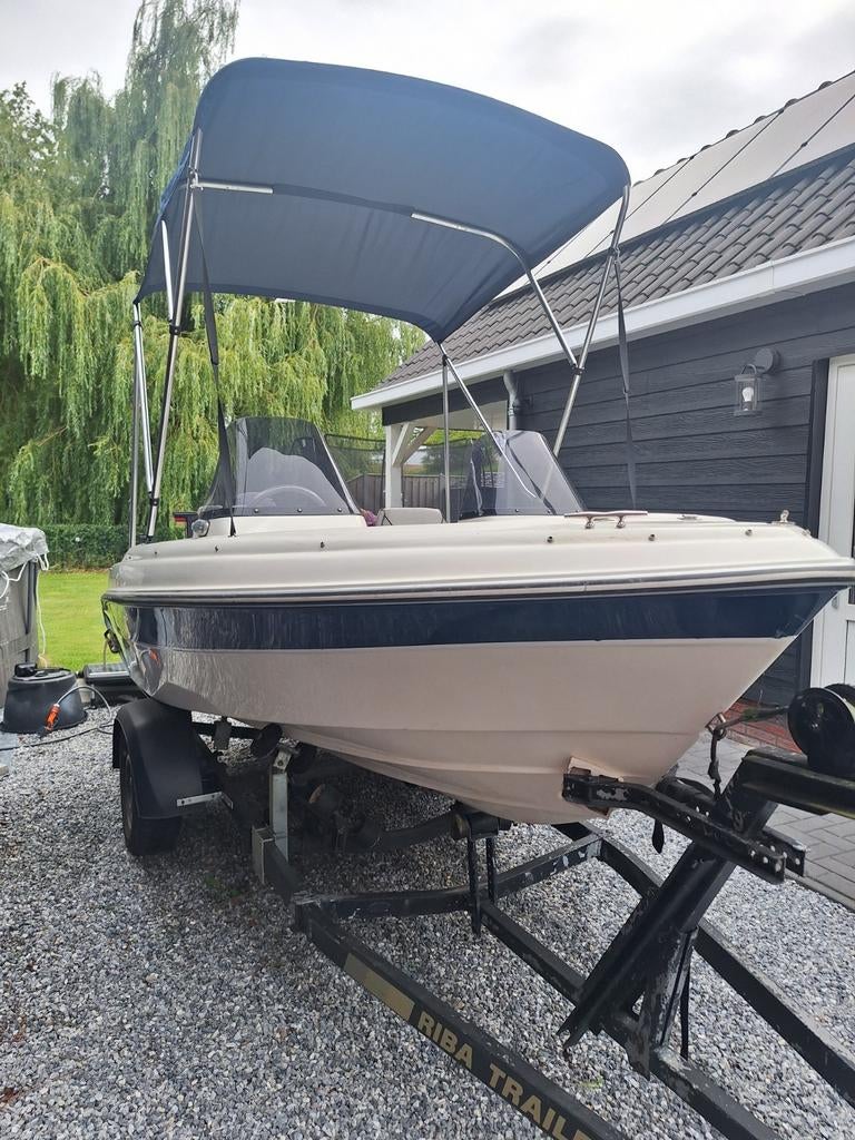 Bayside consoleboot en trailer -vaarklaar-, Ophalen, 10 tot 30 pk, Gebruikt, 3 tot 6 meter