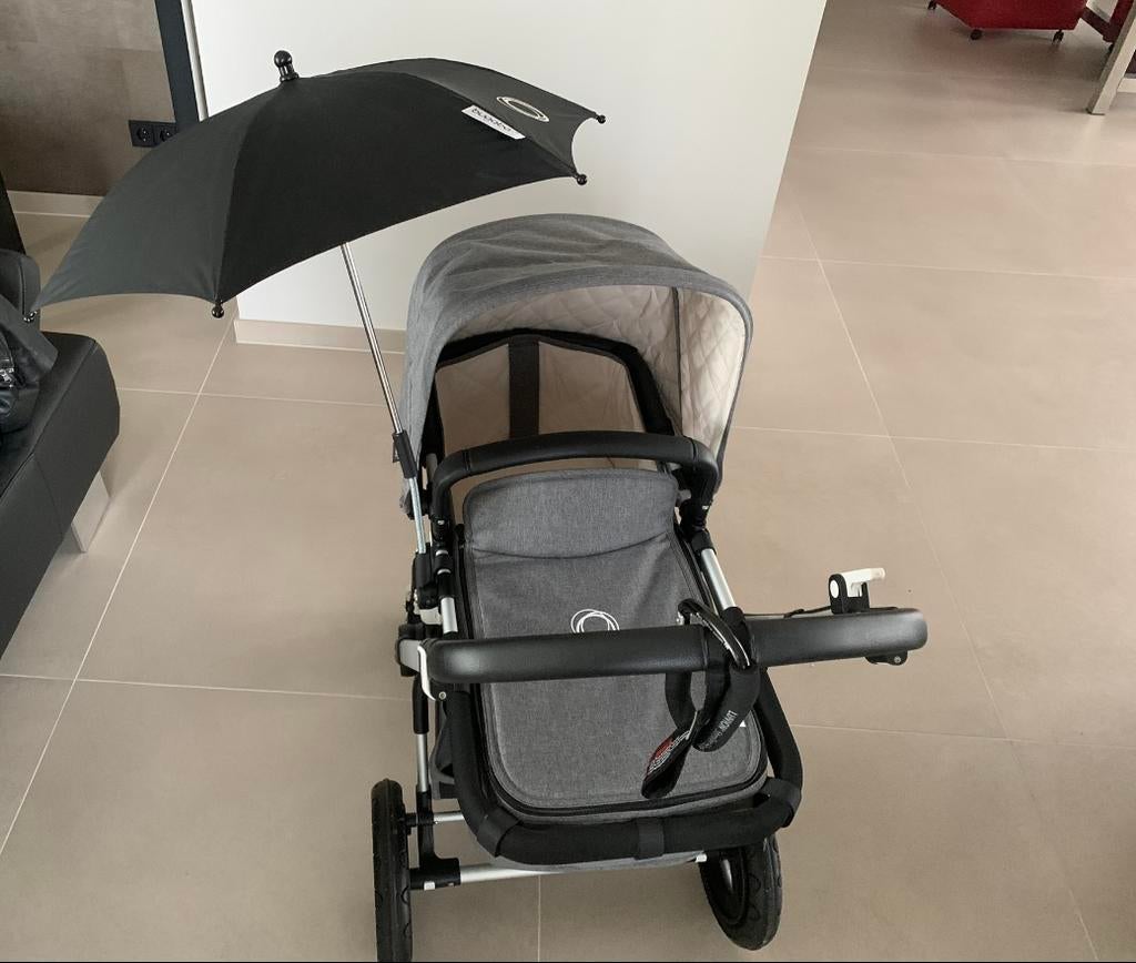 Compleet Bugaboo Cameleon3 met alle toebehoren, grijs, Ophalen, Zo goed als nieuw, Overige merken, Verstelbare rugleuning