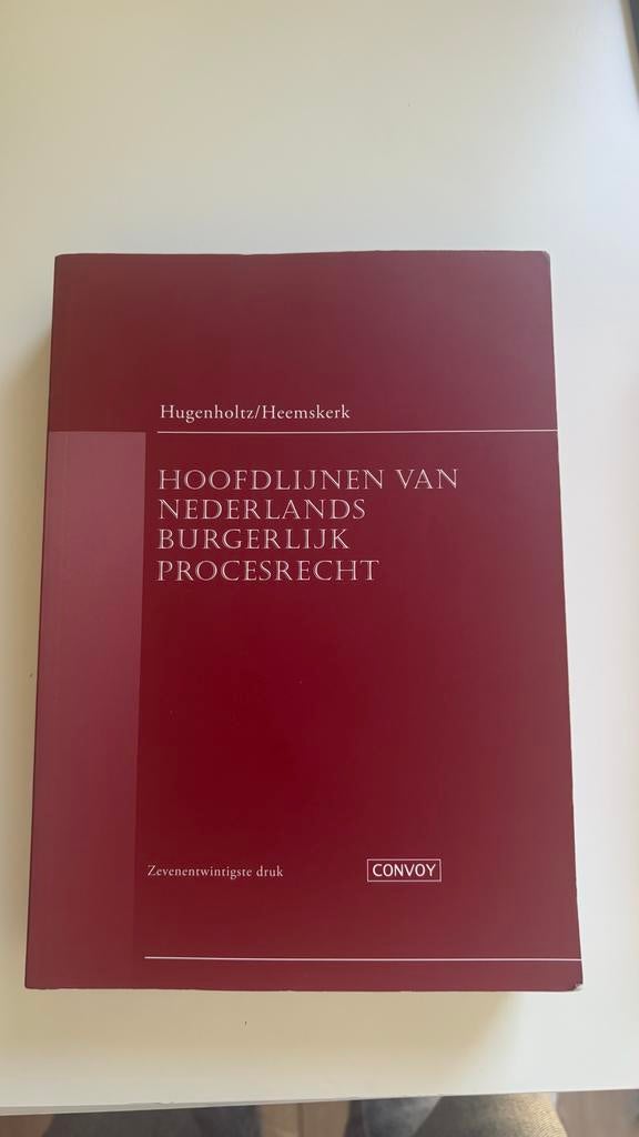 Hoofdlijnen Nederlands Burgerlijk Procesrecht, Boeken, Ophalen of Verzenden, Gamma, Zo goed als nieuw, WO