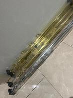 Gordijnroedes goud en zilver - 175 cm tot 3,5 meter, Huis en Inrichting, Stoffering | Gordijnen en Lamellen, Bruin, Nieuw, Ophalen of Verzenden