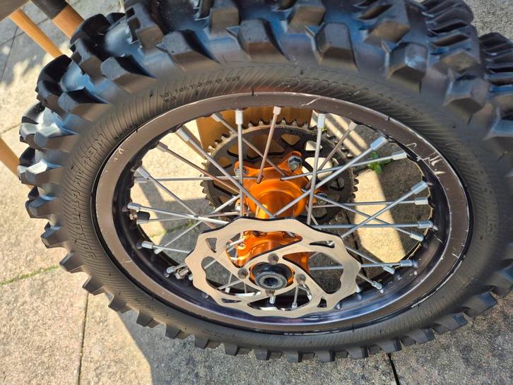 Excel wielen met Haan naven voor KTM SX 65 (grote wielen), Motoren, Onderdelen | Overige, Gebruikt, Ophalen of Verzenden