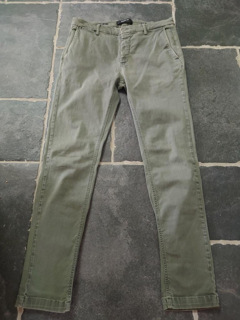 Replay HYPERFLEX, Zeumar, Slim Jeans, zgan! W34 L32, Rob3432, Overige kleuren, Ophalen of Verzenden, Zo goed als nieuw, W33 - W34 (confectie 48/50)