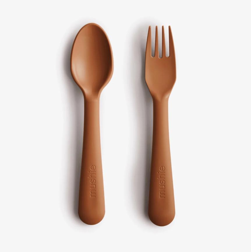 VORK EN LEPEL SET CARAMEL | MUSHIE (NIEUW IN VERPAKKING), -, -, Overige typen, Nieuw