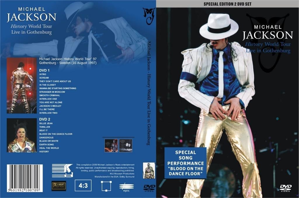 Michael Jackson history tour live Gothenburg 1997 2 DVD, Alle leeftijden, Verzenden, Nieuw in verpakking, Muziek en Concerten