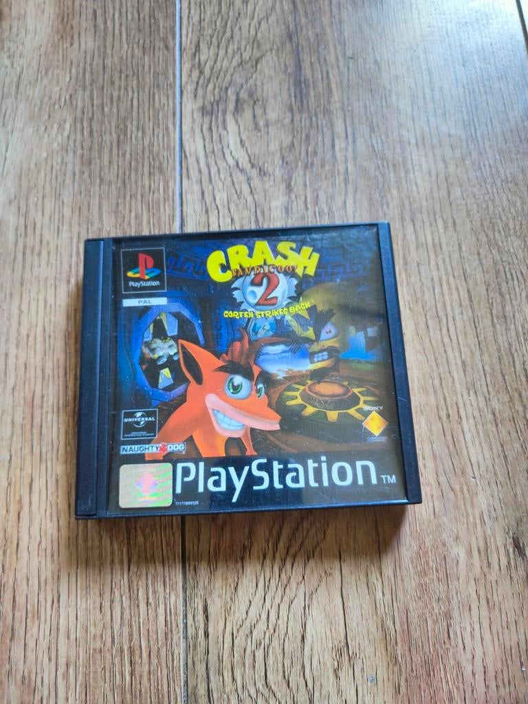 PS1 spel - Crash 2 Cortex Strikes Back, Avontuur en Actie, 1 speler, Ophalen of Verzenden, Zo goed als nieuw