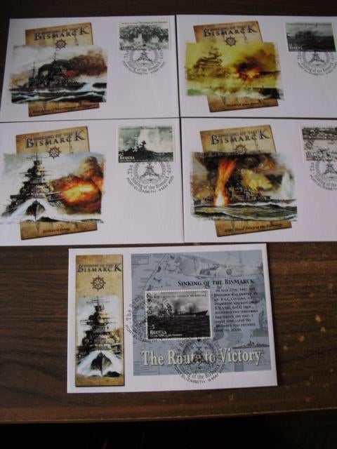 2e Wereldoorlog WO 2 Bismarck Route to Victory (S3491), Postzegels en Munten, Verzenden, Overige thema's
