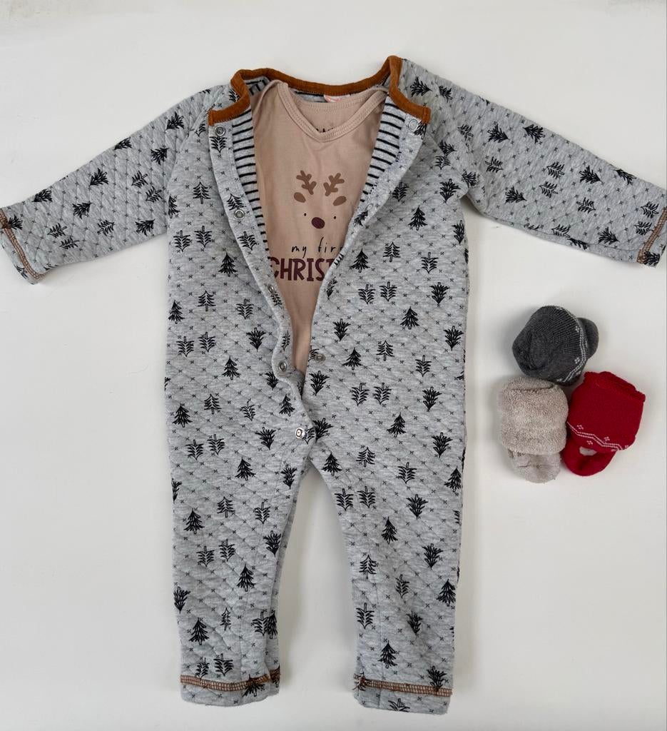 Mijn eerste kerst baby setje - Maat 74, Ophalen of Verzenden, Zo goed als nieuw, Jongetje of Meisje, Setje