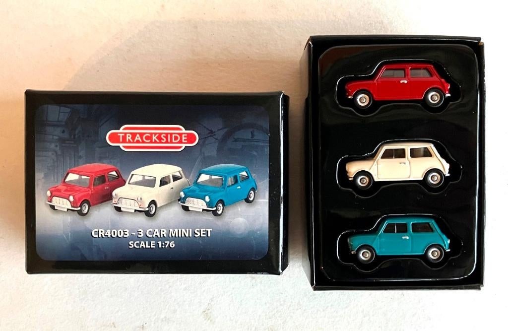 Mini Cooper set Trackside Corgi CR4003., Ophalen of Verzenden, Zo goed als nieuw, Auto