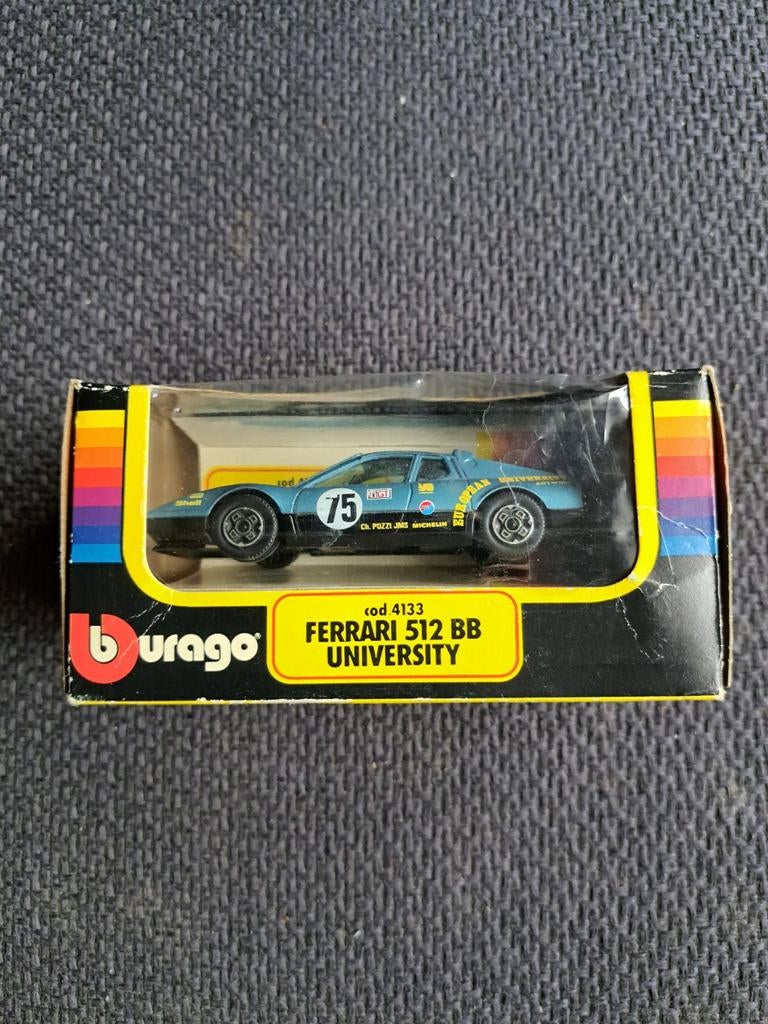 Burago model Ferrari 512 bb university, Hobby en Vrije tijd, Modelauto's | 1:43, Overige merken, Gebruikt, Auto, Ophalen of Verzenden