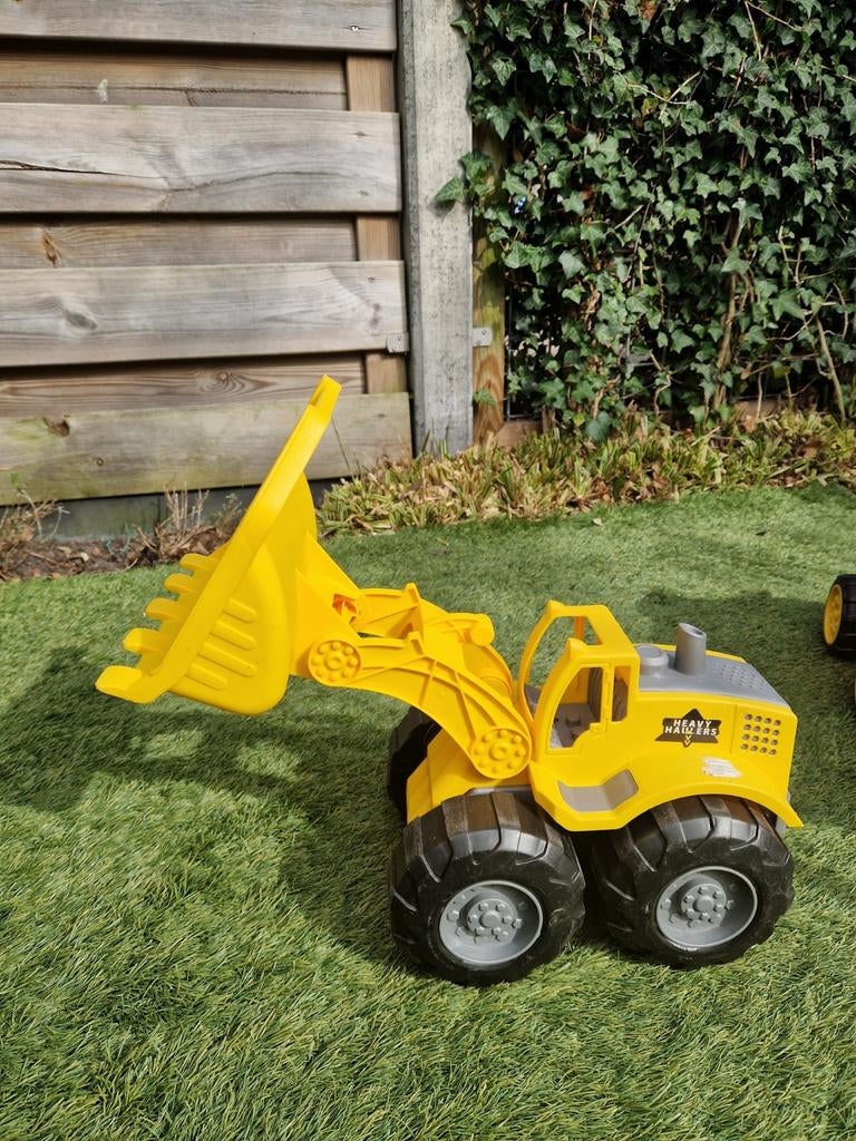 Grote gele speelgoed graafmachine voor kinderen, Kinderen en Baby's, Speelgoed | Speelgoedvoertuigen, Ophalen, Gebruikt