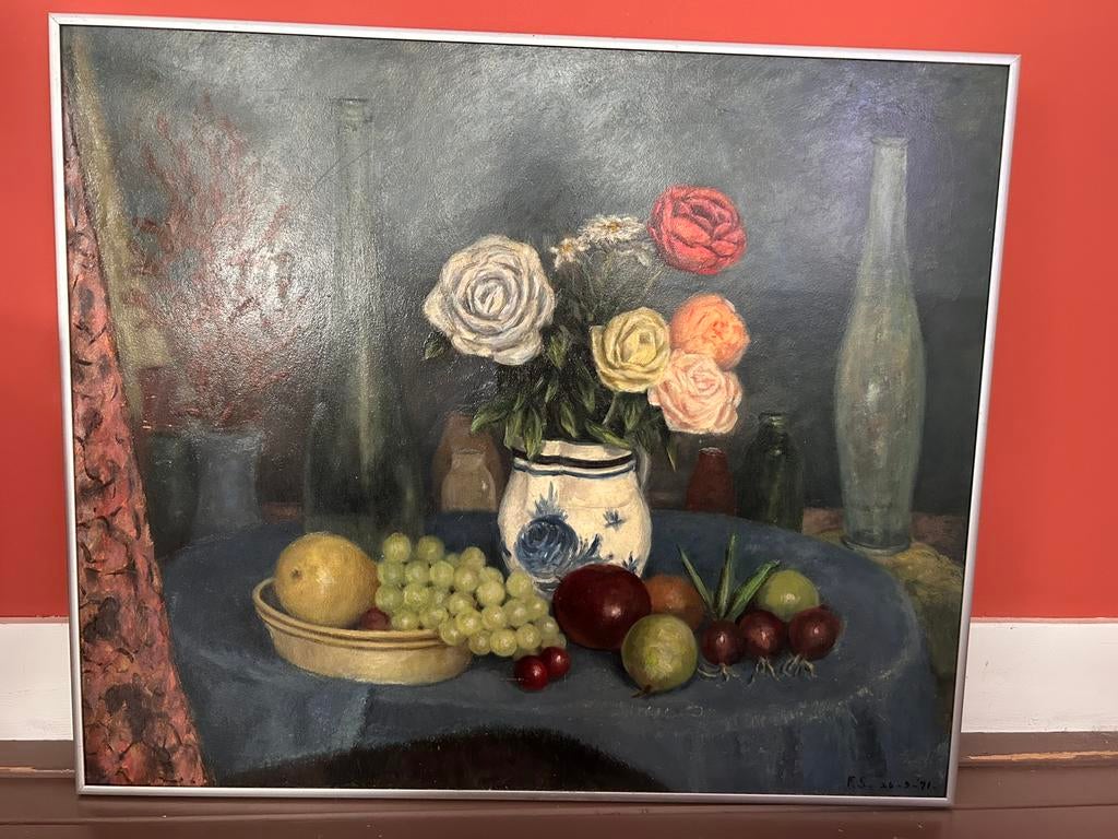 Stilleven schilderij, Antiek en Kunst, Ophalen