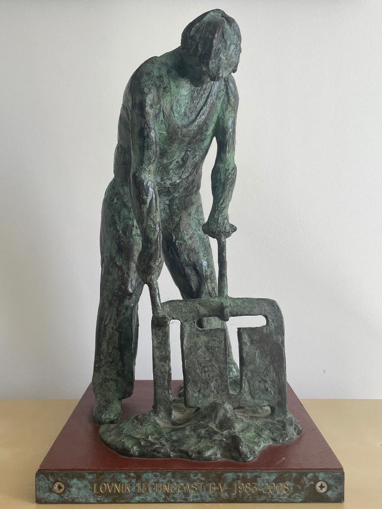 Massief brons ijzergieterij de LOVINK Terborg bronzen  beeld, Ophalen of Verzenden, Brons