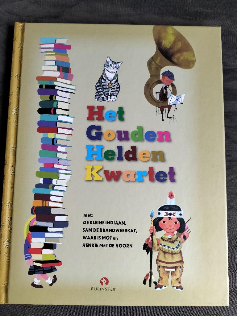 Het Gouden Helden Kwartet, Boeken, Kinderboeken | Kleuters, Fictie algemeen, Jongen of Meisje, Zo goed als nieuw, Gouden boekje