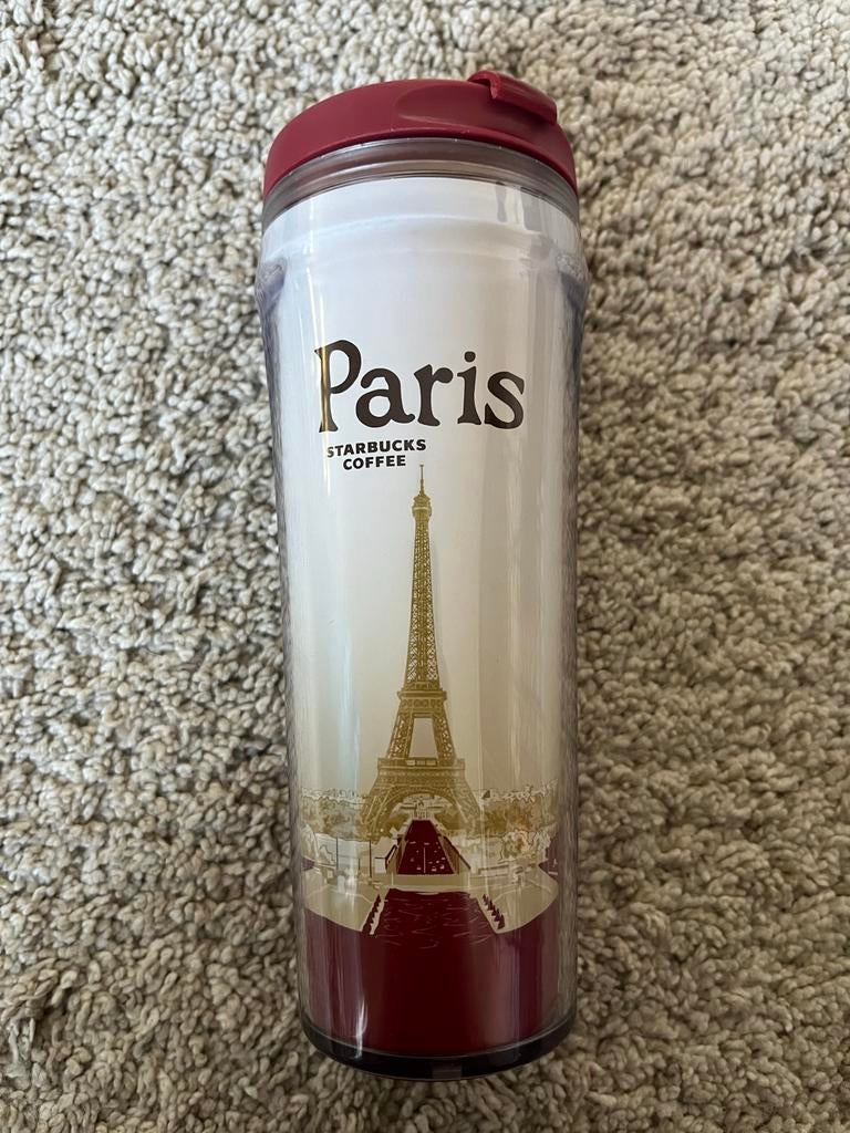 Starbucks Paris reismok, Huis en Inrichting, Ophalen, Kunststof, Rood, Overige merken