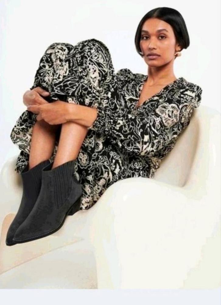 Fabienne Chapot Natalia jurk maat 40 *nieuw *, Kleding | Dames, Jurken, Nieuw, Maat 38/40 (M), Zwart, Onder de knie, Ophalen of Verzenden