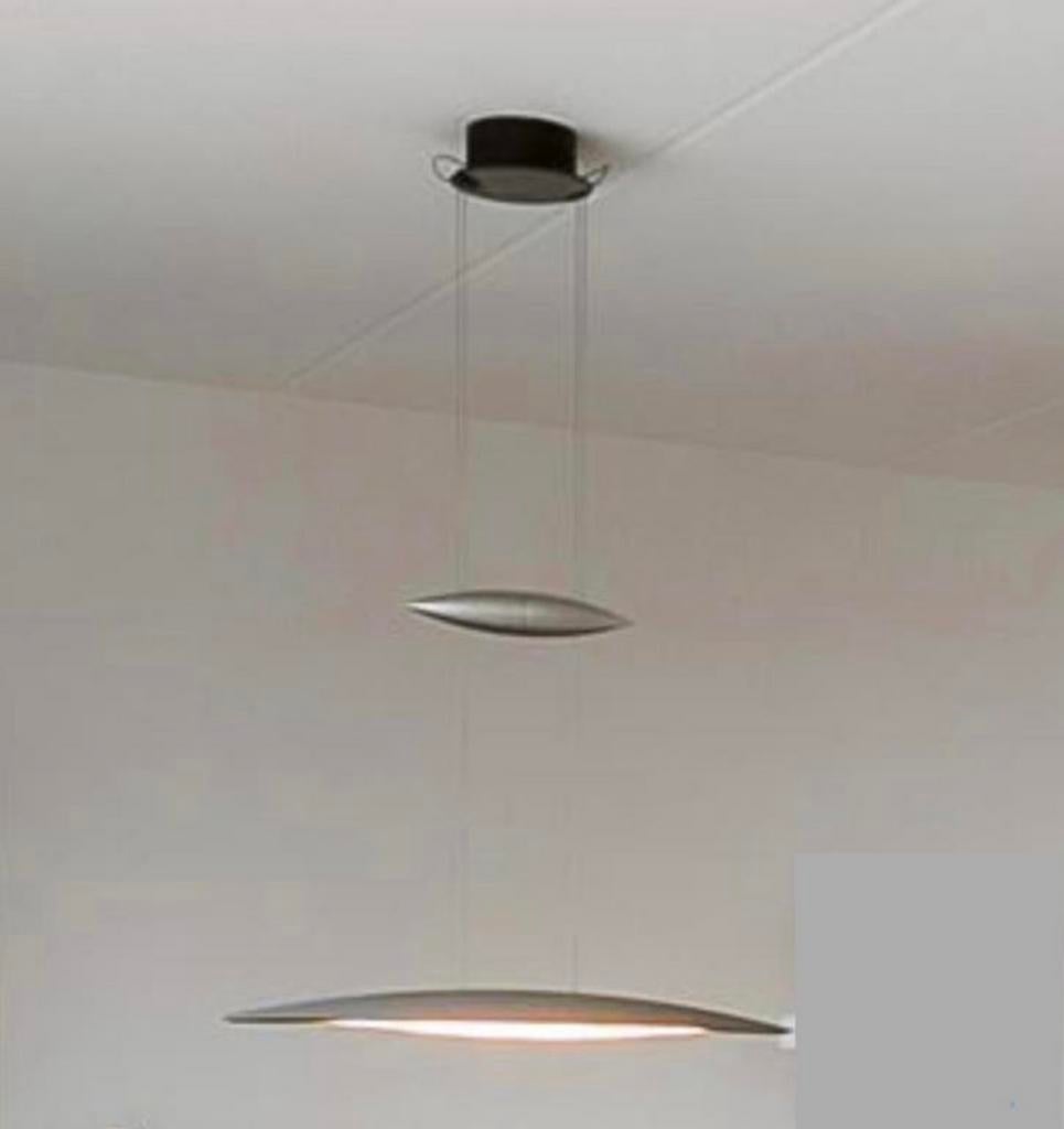Tobias Grau Design hanglamp model Lang geborsteld mat alumi, Ophalen of Verzenden, Zo goed als nieuw, Metaal, Minder dan 50 cm