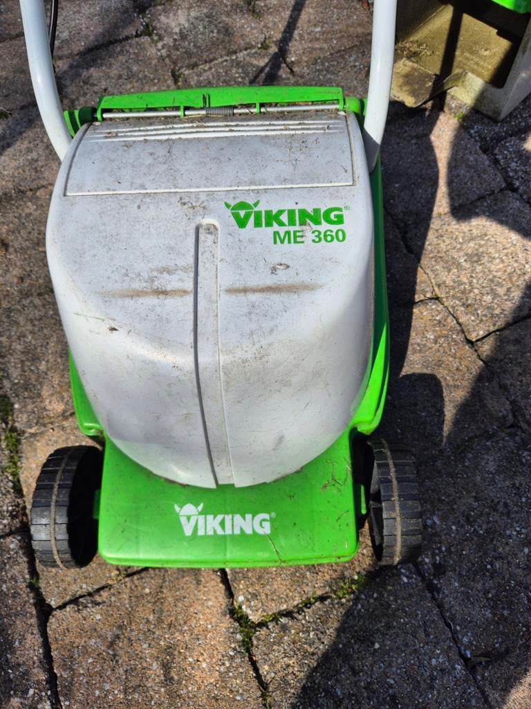 Elektrische grasmaaier Viking ME 360 - Werkt goed!, Tuin en Terras, Grasmaaiers, Ophalen, Gebruikt, Elektrische grasmaaier, Viking