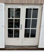 Hardhouten kozijn hardhouten tuindeuren dubbel glas HR, 75 tot 150 cm, Raamkozijn, Ophalen of Verzenden, Zo goed als nieuw