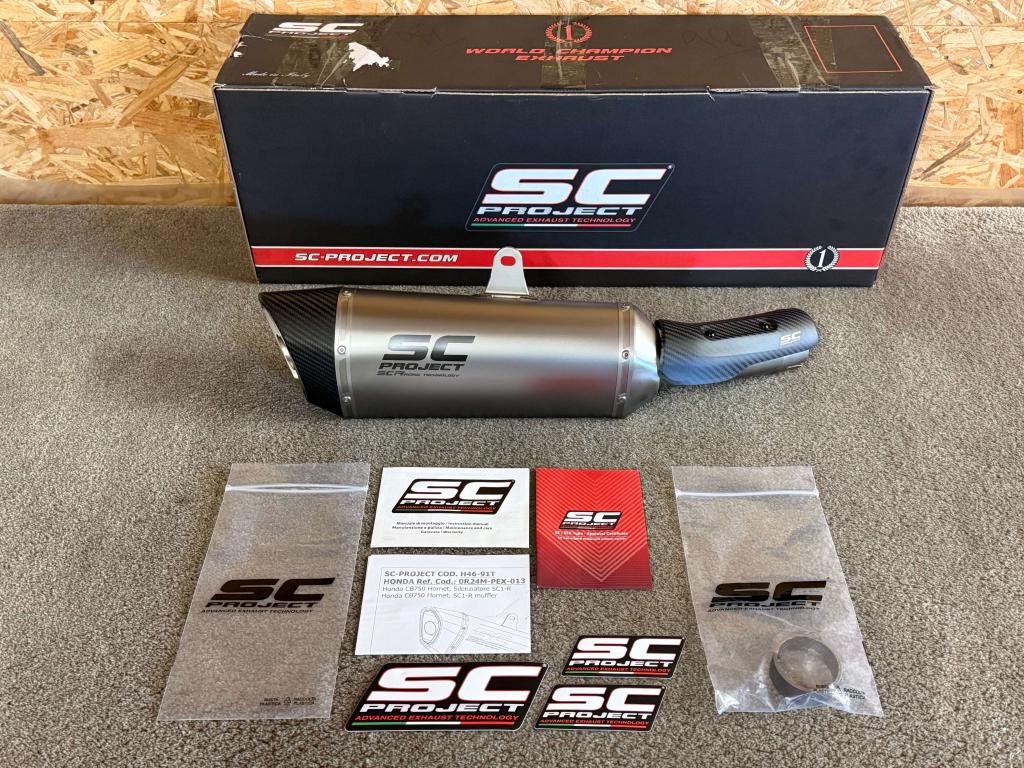 SC Project SC1-R uitlaat demper Honda CB750 Hornet 2023 2024, SC Project, Viale Lombardia 12, Cassinetta di Lugagnano, MI, 20081, IT