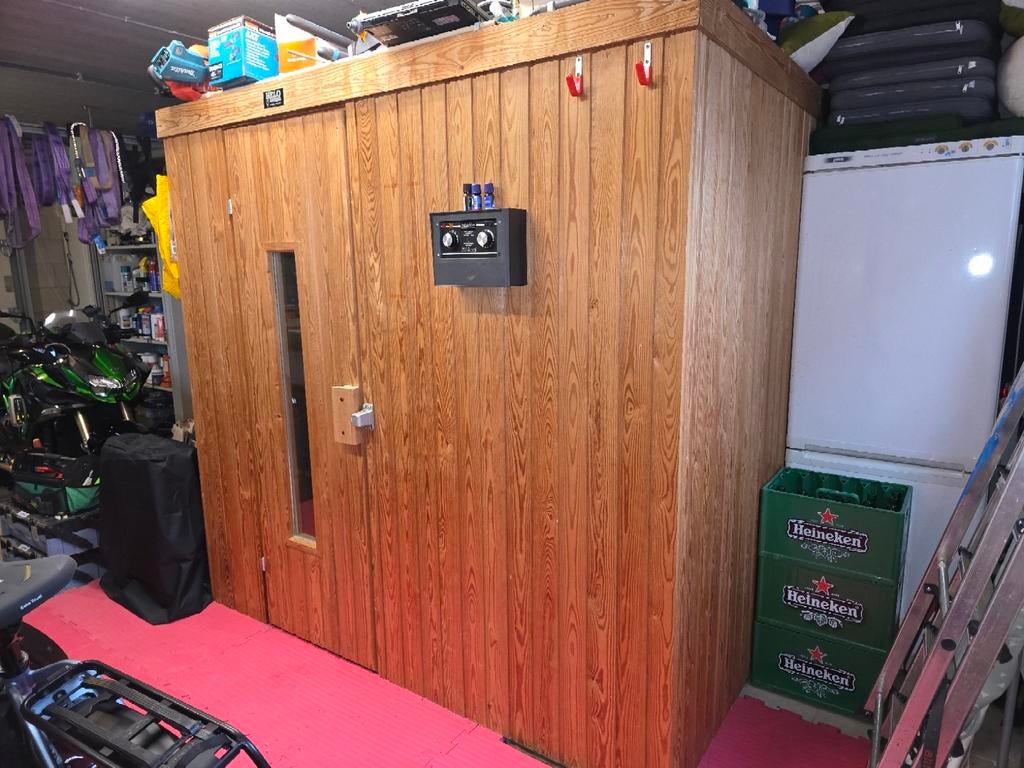 Compacte Houten Sauna - Perfect voor Thuisontspanning, Ophalen, Gebruikt, Fins of Traditioneel, Complete sauna