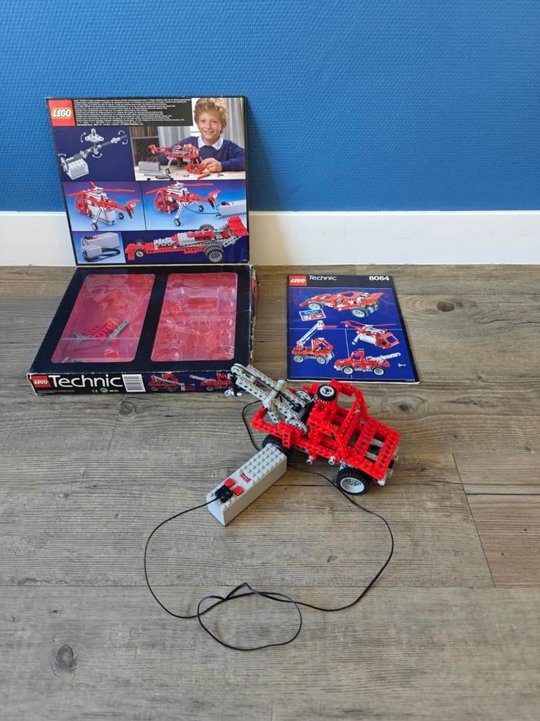 LEGO Technic Universal Motor Set 8064 met doos en boekje, Compleet, Gebruikt, Lego, Ophalen of Verzenden
