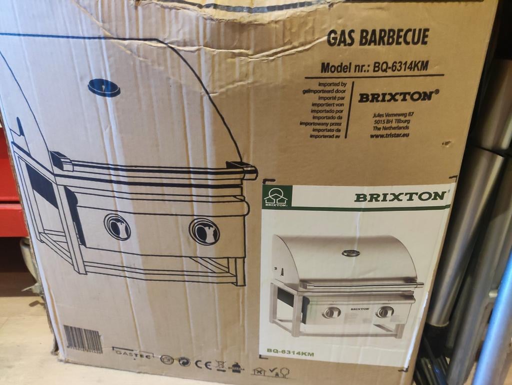 Nieuwe Brixton Gasbarbecue BQ-6314KM in doos, Ophalen, Nieuw, Brixton