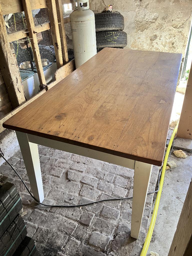 oude houten tafel, Huis en Inrichting, Tafels | Eettafels, Ophalen, Gebruikt, 50 tot 100 cm, 150 tot 200 cm