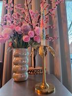 Gouden palmboom kandelaar - 21 cm hoog, Ophalen of Verzenden