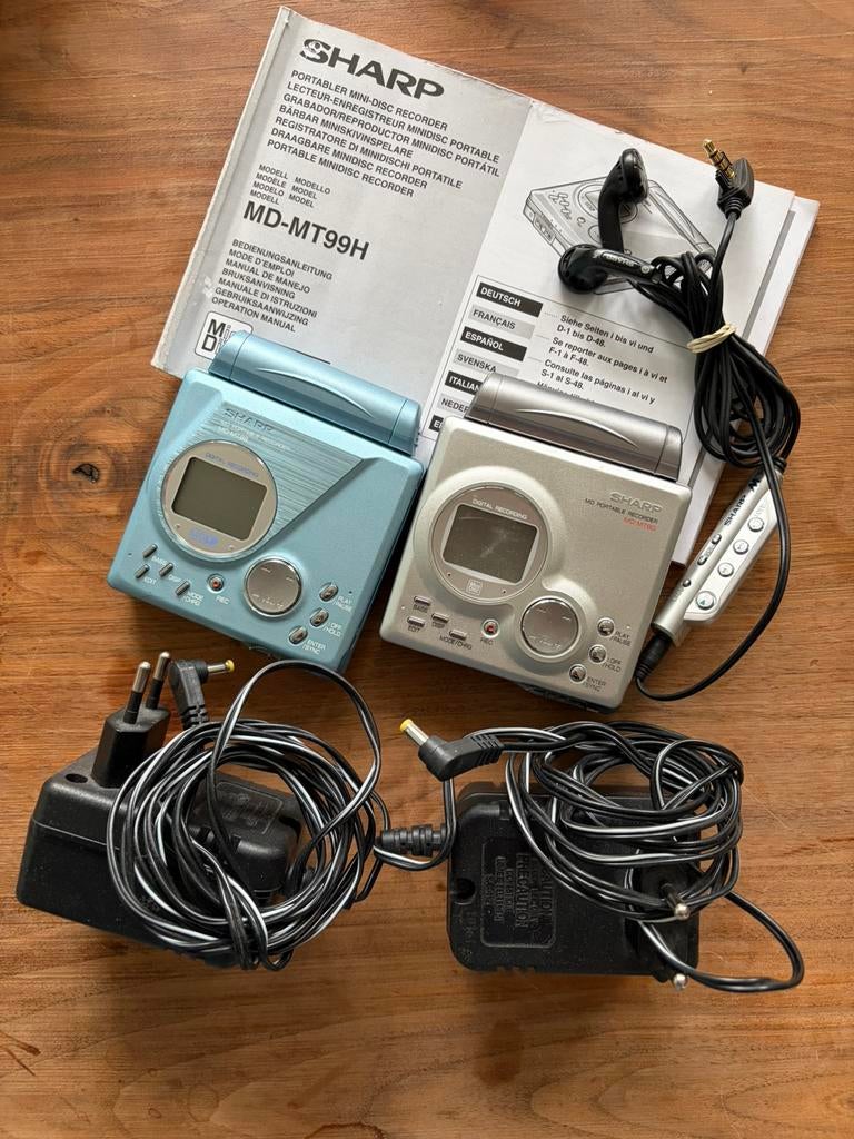 Twee sharp minidisc-spelers / recorders, Ophalen of Verzenden, Minidisc-recorder