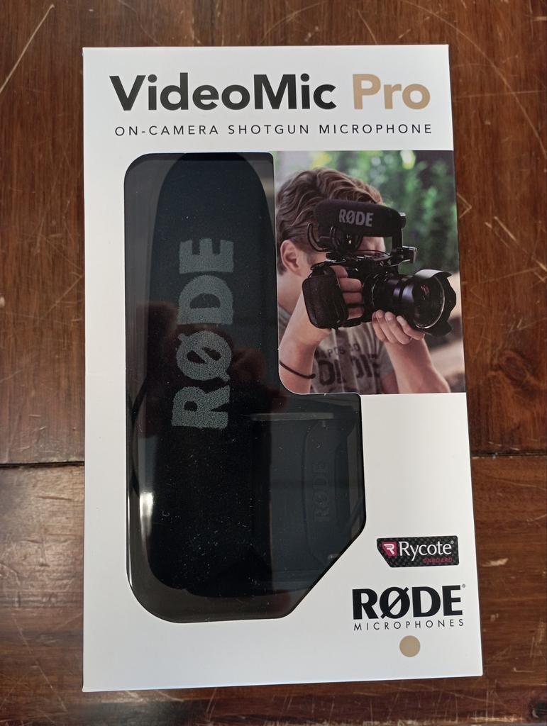 Rode VideoMic Pro Rycote On-Camera Shotgun Microfoon, Ophalen of Verzenden, Zo goed als nieuw, Overige typen