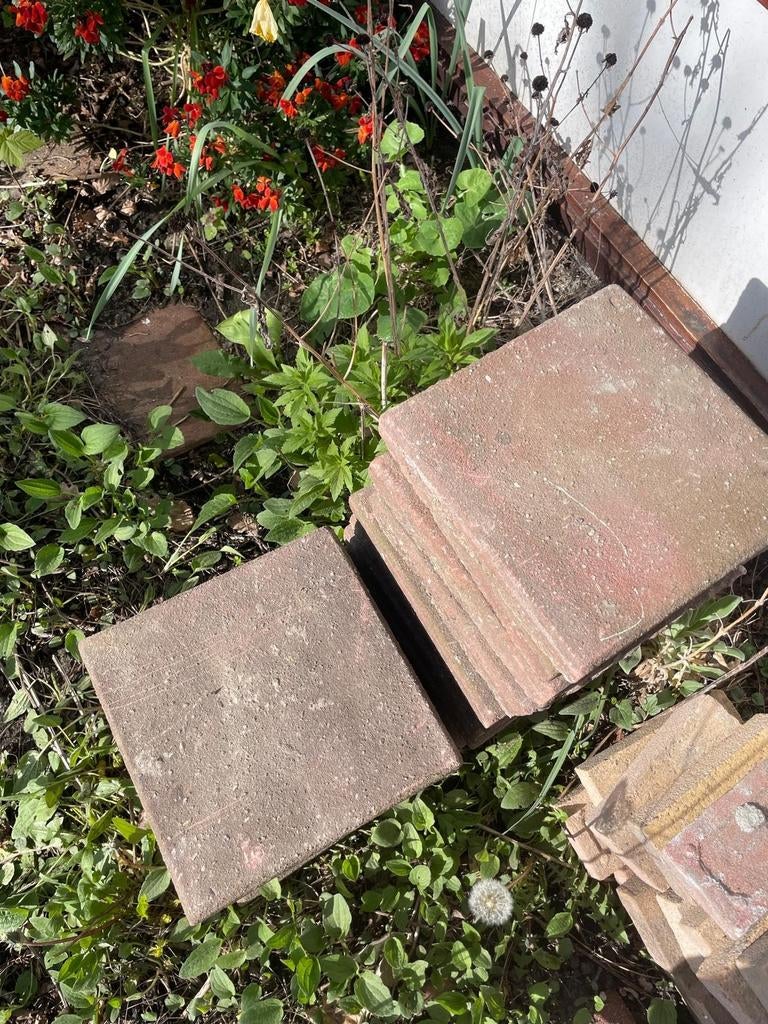 Tuintegels, Ophalen, Gebruikt, Beton, Terrastegels