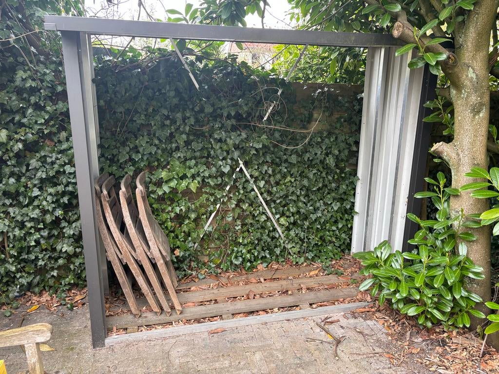 Biohort Houtopslag: Duurzaam en Ruim voor uw Brandhout, Ophalen, Gebruikt, Metaal, Overige typen