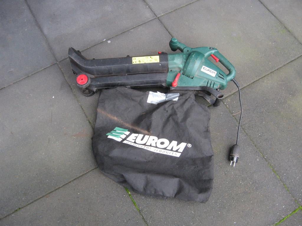 2 St. blad blazer / zuiger Eurom + Intratuin samen €35.00, Tuin en Terras, Bladblazers, Ophalen, Gebruikt, Elektrisch, Met opvangzak