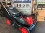 aktie accu grasmaaier 48 volt van 469 euro voor 375 euro !!!, Ophalen, Nieuw, 50 cm of meer, Cramer