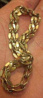 Vintage Double armband, Ophalen of Verzenden, Zo goed als nieuw, Goud, Overige materialen