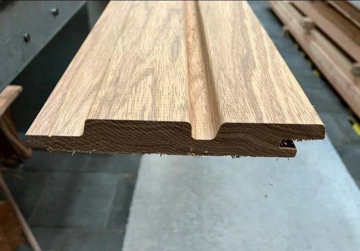 Thermo Frake dubbele Rhombus 20x120 mm - Goedkoopste van NL, Doe-het-zelf en Verbouw, Hout en Planken, Nieuw, Plank, Overige houtsoorten