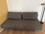 Grijze slaapbank met kussens, Ophalen, Tweepersoons, 190 cm of minder, Zo goed als nieuw
