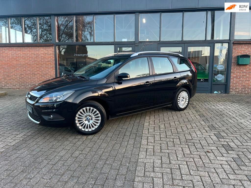 Ford Focus Wagon 1.6 TI-VCT, Airco, Navi, Titanium, Gebruikt, Zwart, 635 kg, 116 pk